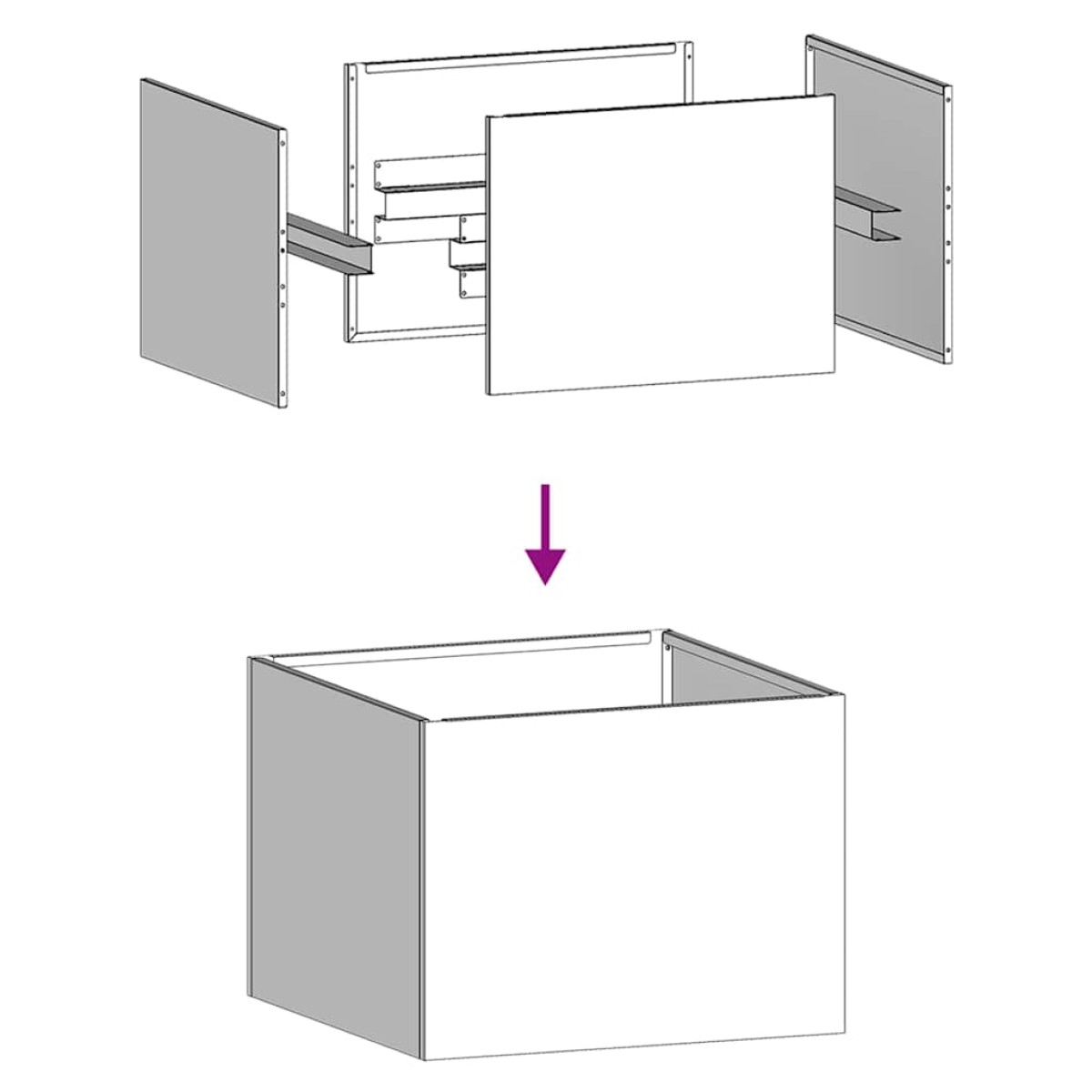 vidaXL Ζαρντινιέρα Λαδί 40x40x30 εκ. από Χάλυβα