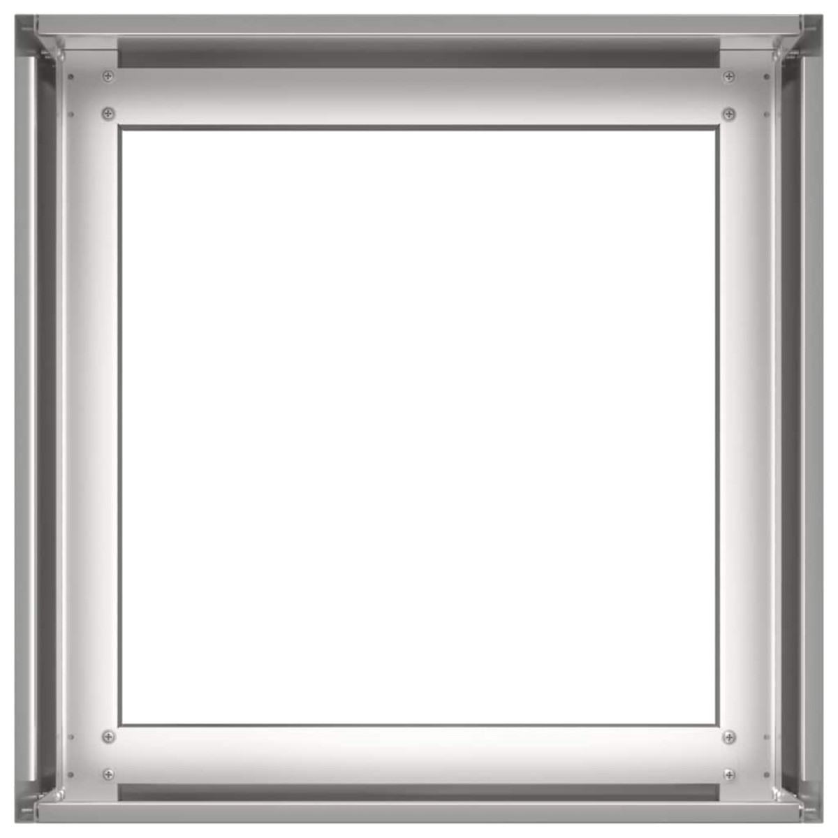 vidaXL Ζαρντινιέρα 40x40x30 εκ. από Ανοξείδωτο Ατσάλι
