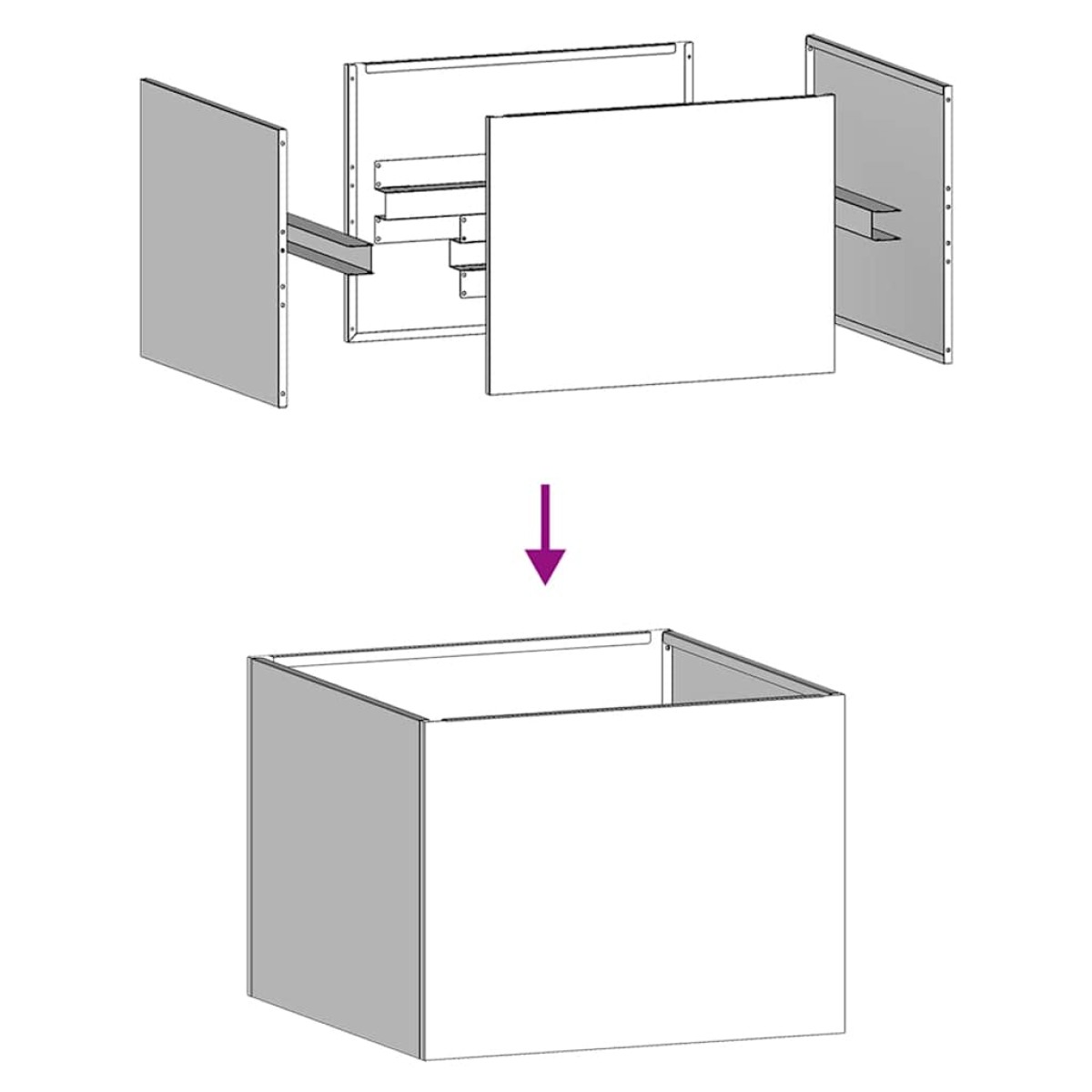 vidaXL Ζαρντινιέρα 40x40x30 εκ. από Γαλβανισμένο Ατσάλι