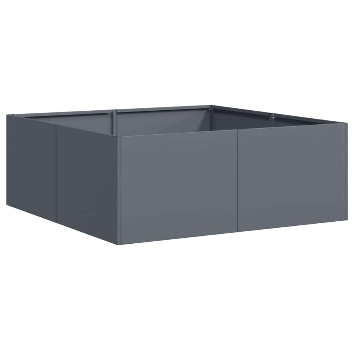 vidaXL Ζαρντινιέρα Ανθρακί 80x80x30 εκ. από Χάλυβα