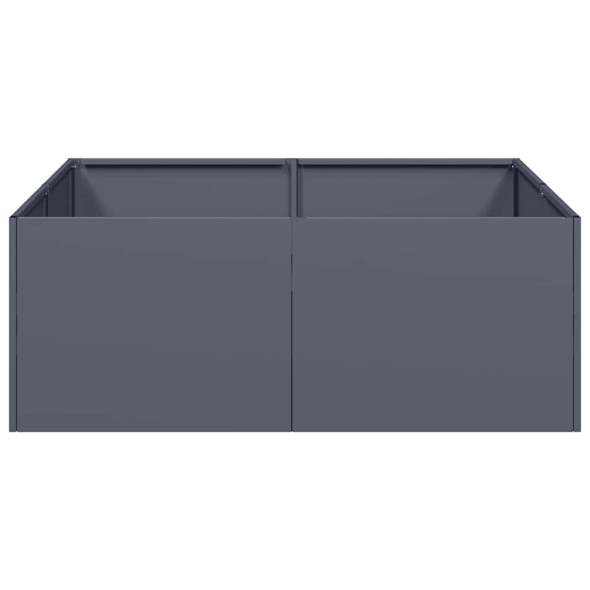 vidaXL Ζαρντινιέρα Ανθρακί 80x80x30 εκ. από Χάλυβα