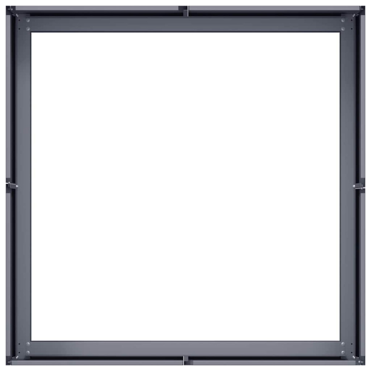 vidaXL Ζαρντινιέρα Ανθρακί 80x80x30 εκ. από Χάλυβα
