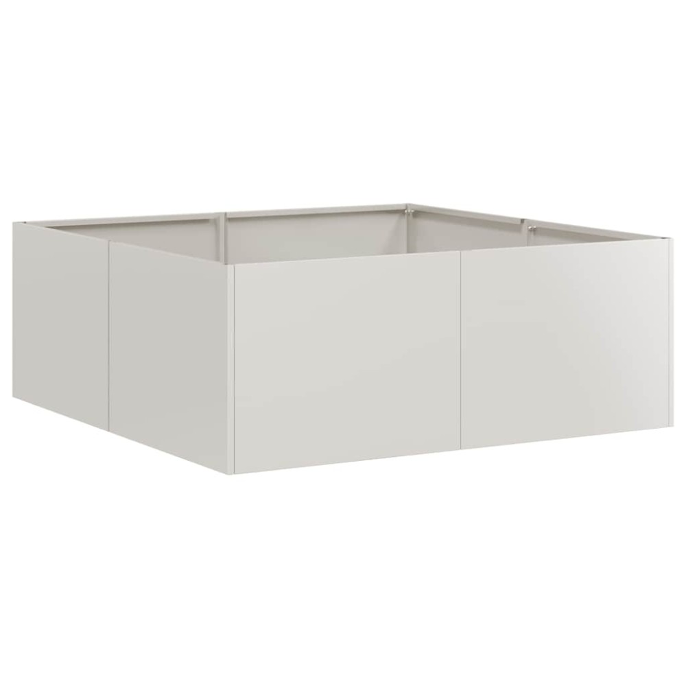 vidaXL Ζαρντινιέρα 80x80x30 εκ. από Ανοξείδωτο Ατσάλι