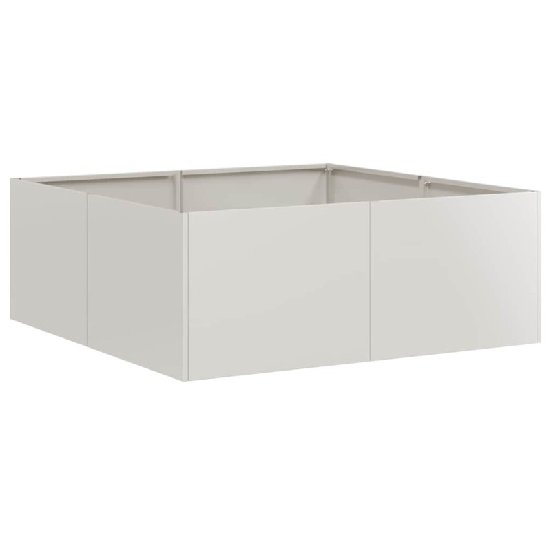 vidaXL Ζαρντινιέρα 80x80x30 εκ. από Ανοξείδωτο Ατσάλι