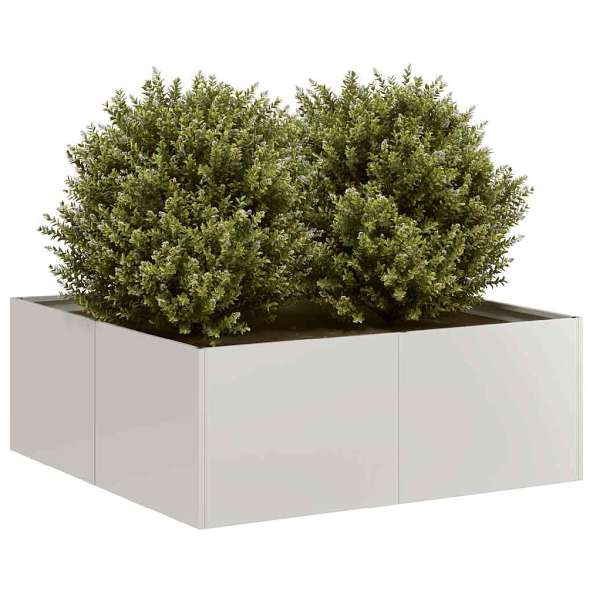 vidaXL Ζαρντινιέρα 80x80x30 εκ. από Ανοξείδωτο Ατσάλι