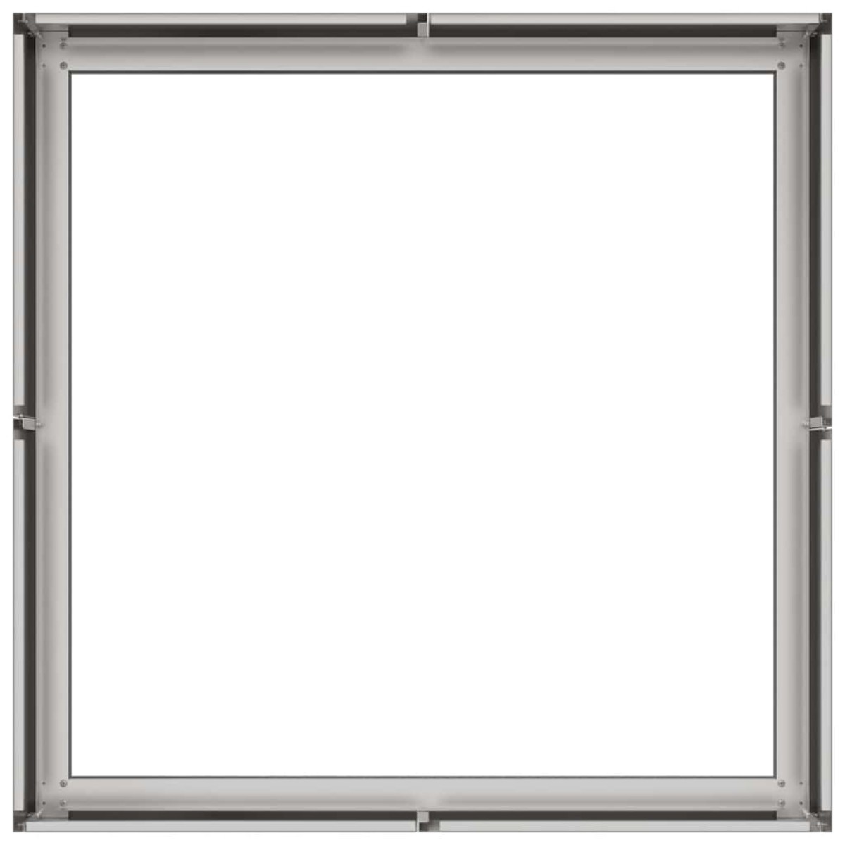 vidaXL Ζαρντινιέρα 80x80x30 εκ. από Ανοξείδωτο Ατσάλι