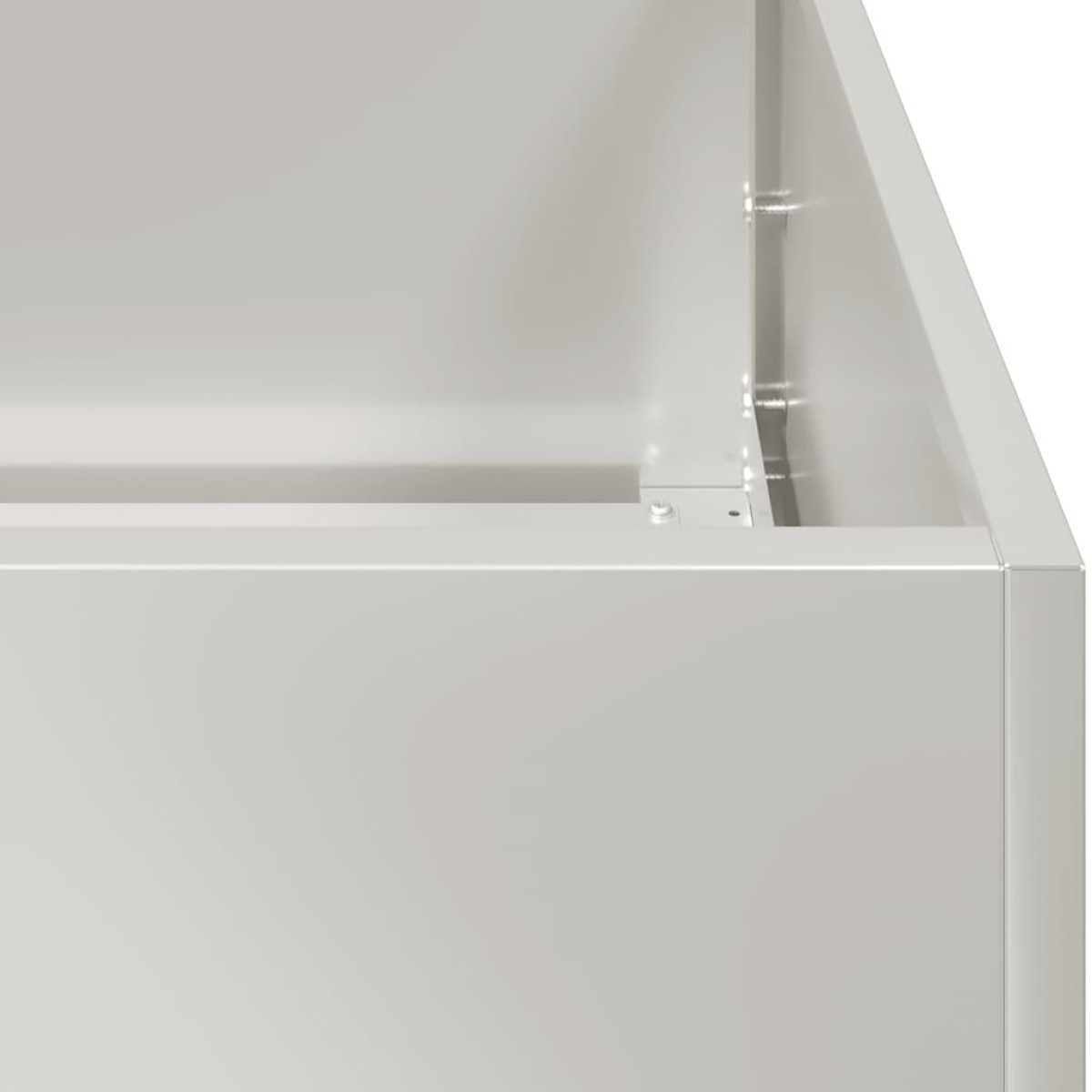 vidaXL Ζαρντινιέρα 80x80x30 εκ. από Ανοξείδωτο Ατσάλι