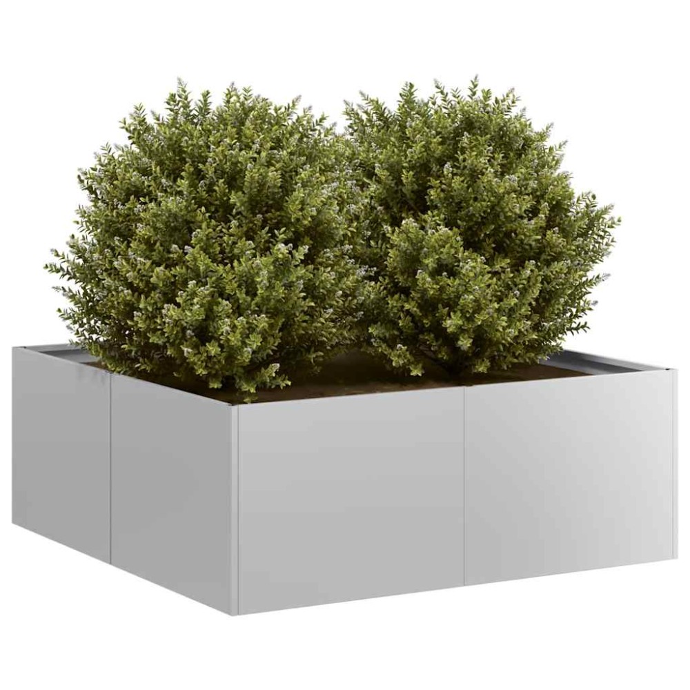 vidaXL Ζαρντινιέρα 80x80x30 εκ. από Γαλβανισμένο Ατσάλι