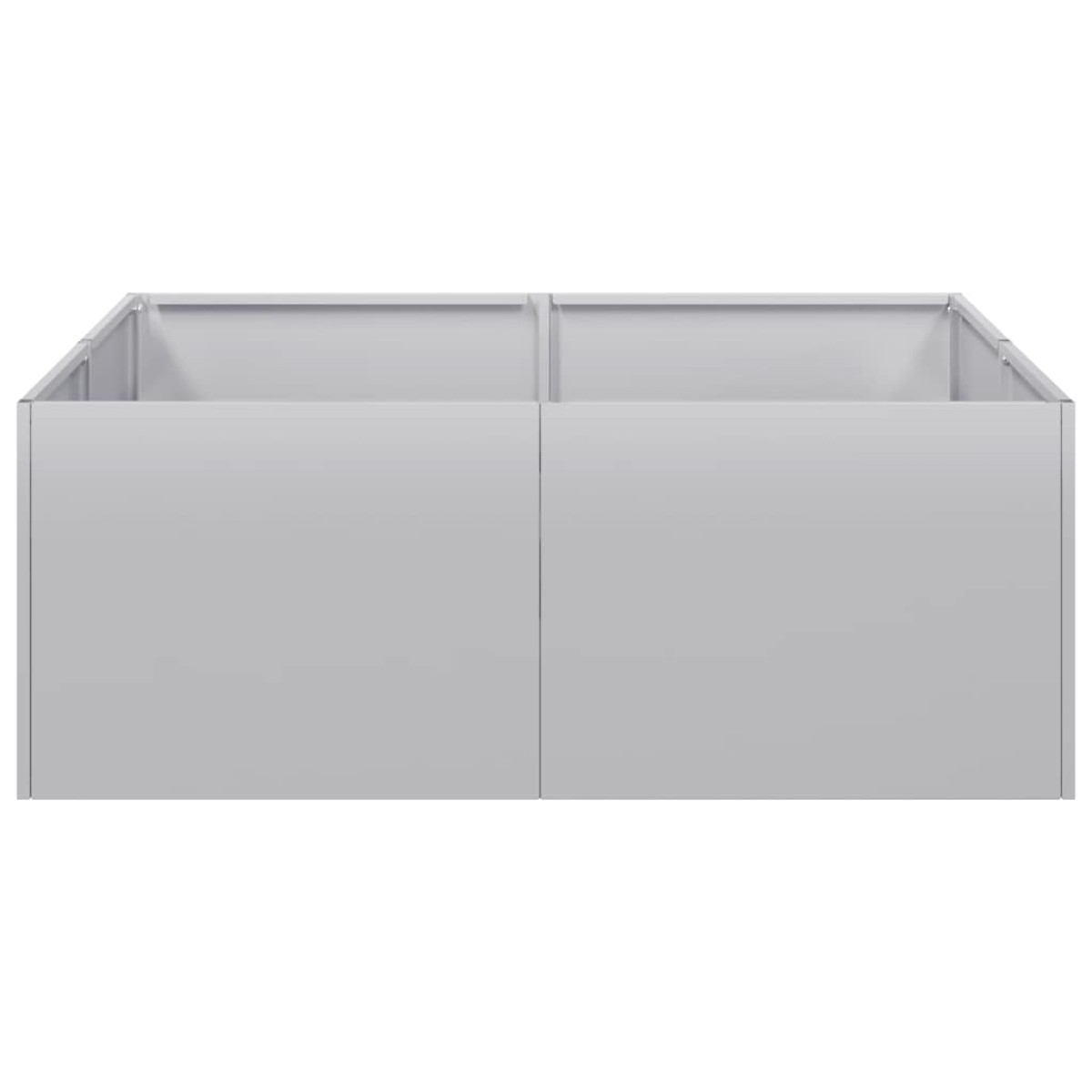 vidaXL Ζαρντινιέρα 80x80x30 εκ. από Γαλβανισμένο Ατσάλι