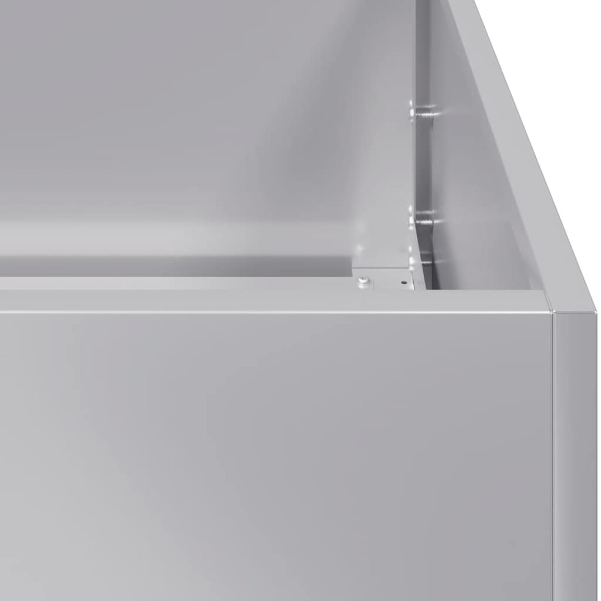 vidaXL Ζαρντινιέρα 80x80x30 εκ. από Γαλβανισμένο Ατσάλι