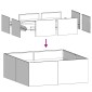 vidaXL Ζαρντινιέρα Σκουριασμένο 80x80x30εκ. Ατσάλι Σκληρυθέν στον Αέρα