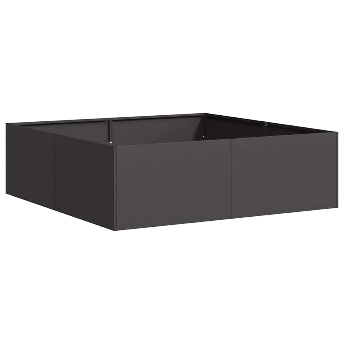 vidaXL Ζαρντινιέρα Μαύρη 100x100x30 εκ. από Χάλυβα