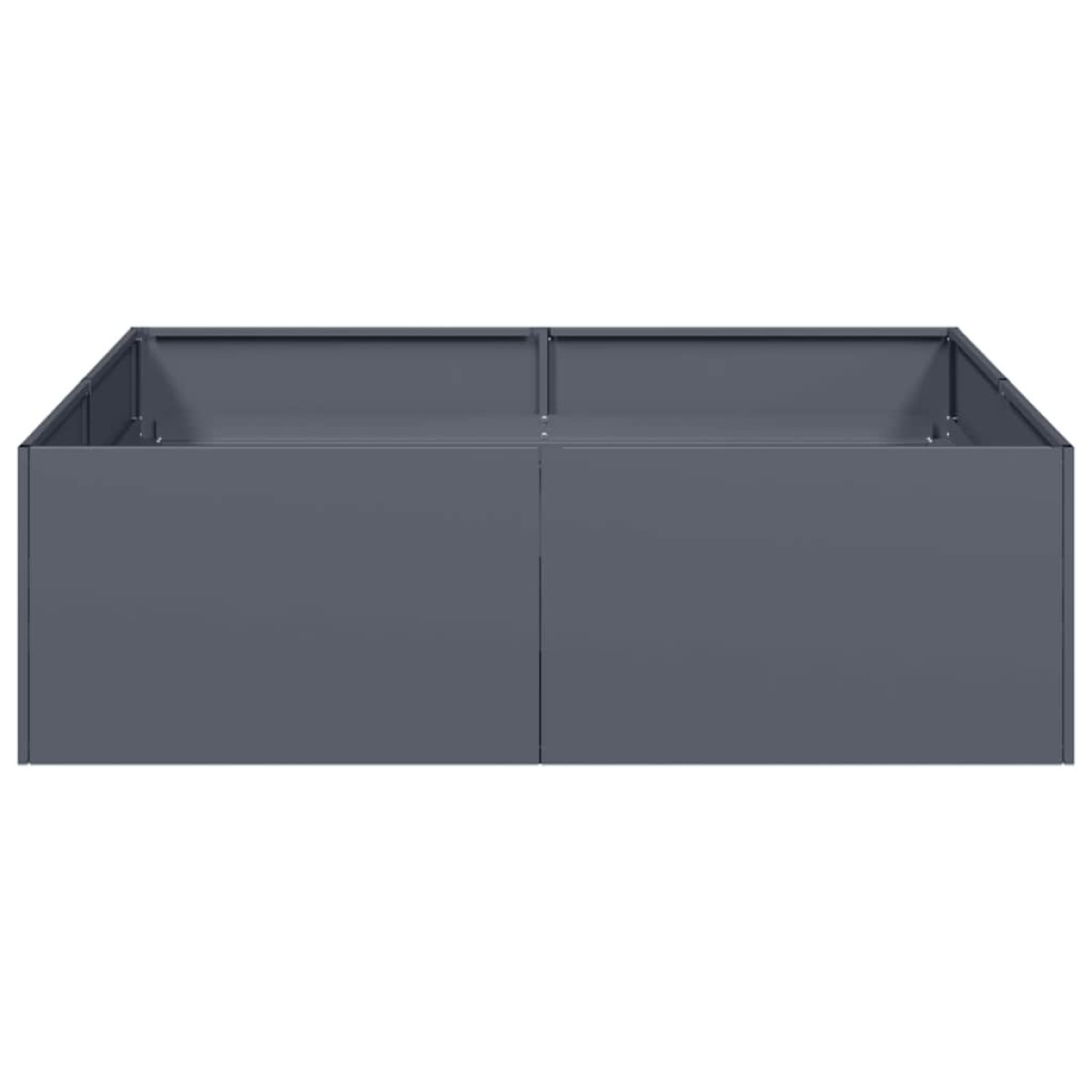 vidaXL Ζαρντινιέρα Ανθρακί 100x100x30 εκ. από Χάλυβα