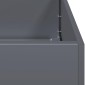 vidaXL Ζαρντινιέρα Ανθρακί 100x100x30 εκ. από Χάλυβα