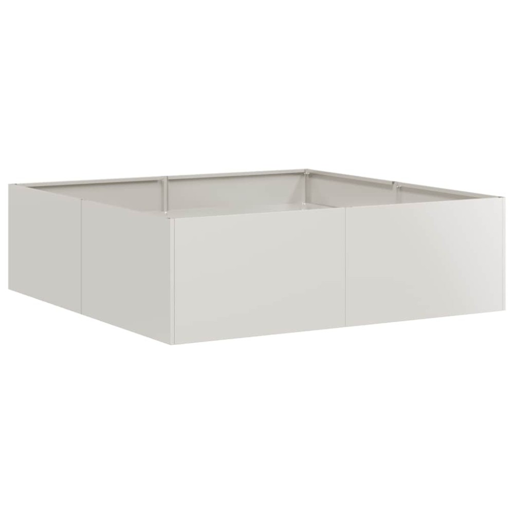 vidaXL Ζαρντινιέρα 100x100x30 εκ. από Ανοξείδωτο Ατσάλι
