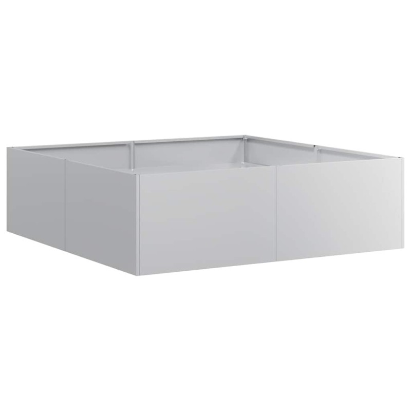 vidaXL Ζαρντινιέρα 100x100x30 εκ. από Γαλβανισμένο Ατσάλι
