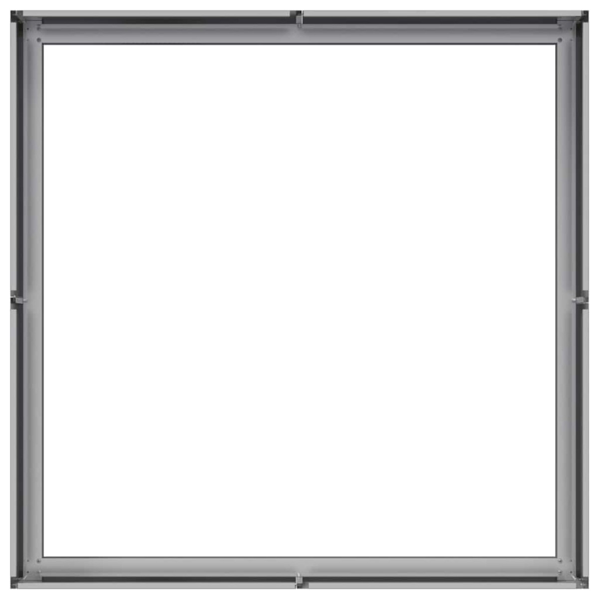 vidaXL Ζαρντινιέρα 100x100x30 εκ. από Γαλβανισμένο Ατσάλι