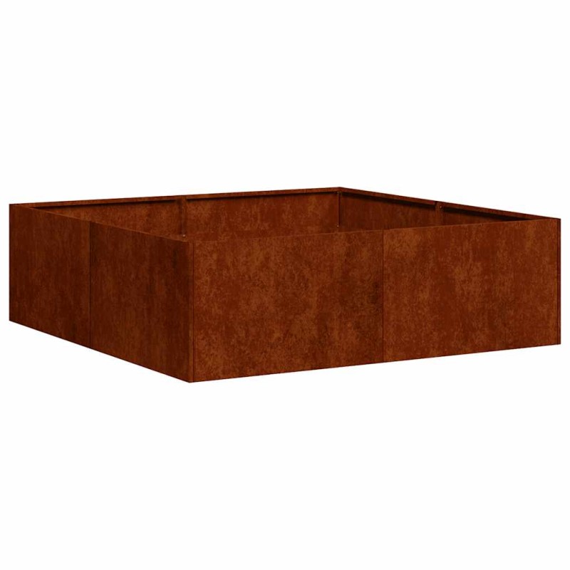 vidaXL Ζαρντινιέρα 100x100x30 εκ. Ατσάλι Σκληρυθέν στον Αέρα