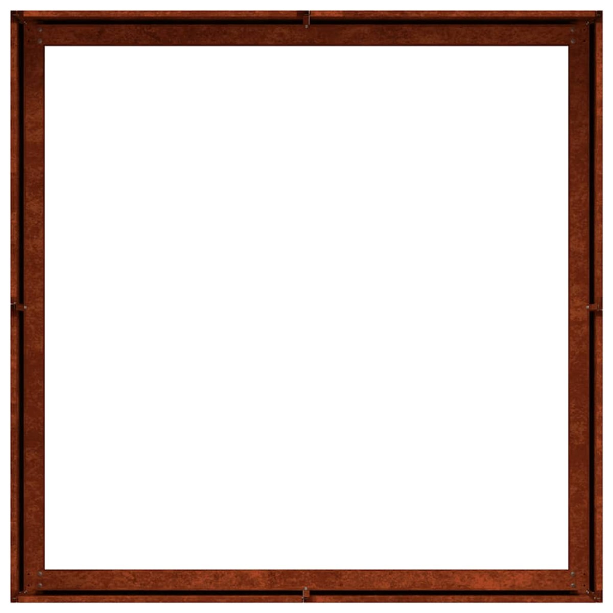vidaXL Ζαρντινιέρα 100x100x30 εκ. Ατσάλι Σκληρυθέν στον Αέρα