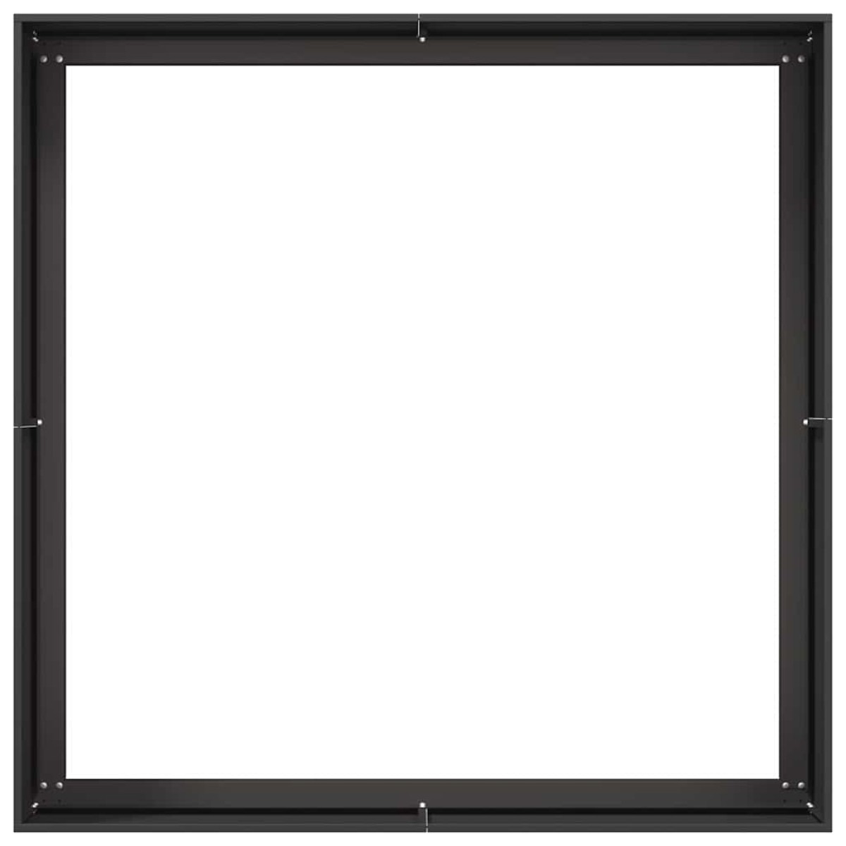 vidaXL Ζαρντινιέρα Μαύρη 100x100x40 εκ. από Χάλυβα