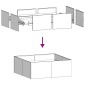 vidaXL Ζαρντινιέρα Μαύρη 100x100x40 εκ. από Χάλυβα