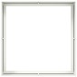 vidaXL Ζαρντινιέρα Λευκή 100x100x40 εκ. από Χάλυβα
