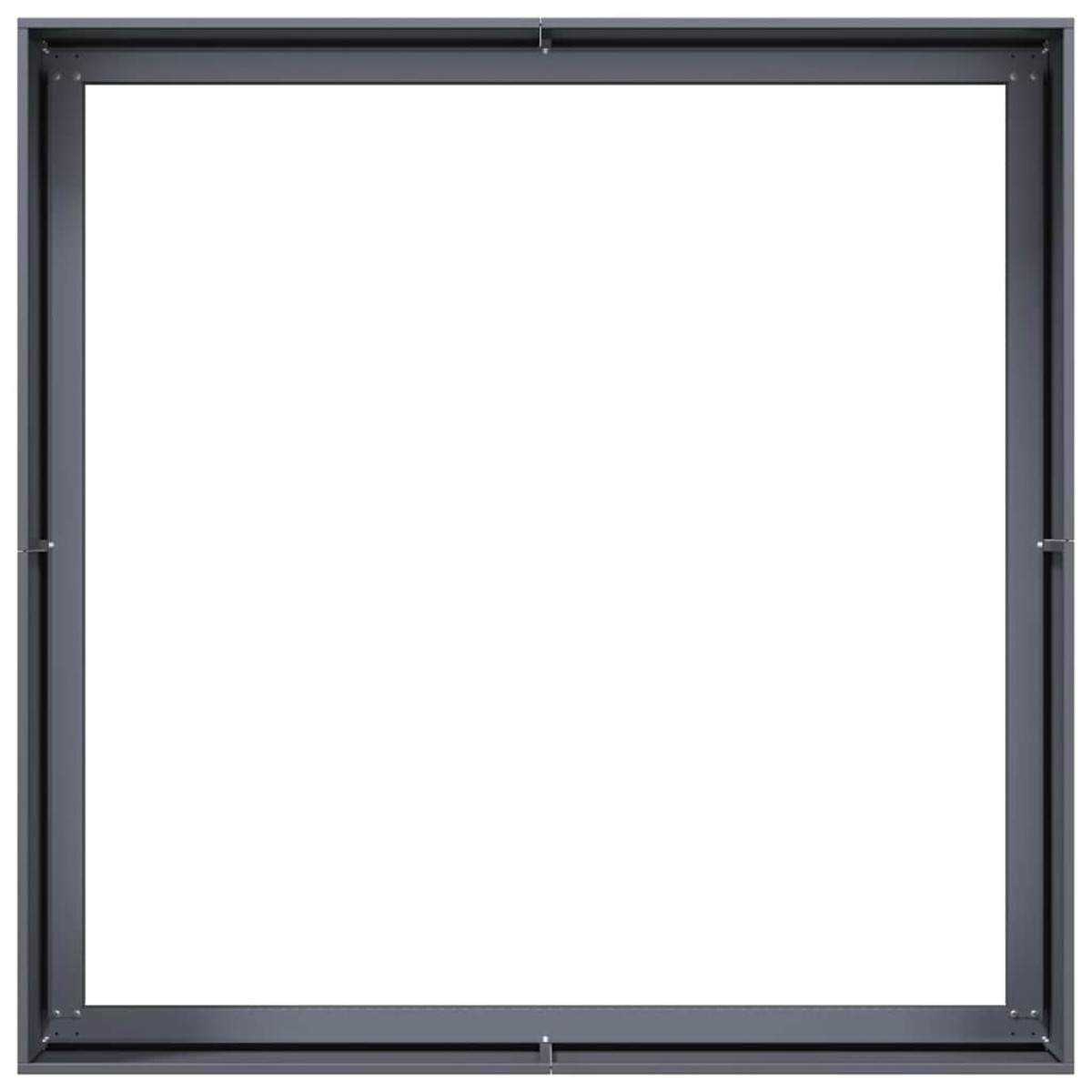 vidaXL Ζαρντινιέρα Ανθρακί 100x100x40 εκ. από Χάλυβα