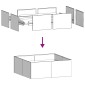 vidaXL Ζαρντινιέρα Λαδί 100x100x40 εκ. από Χάλυβα