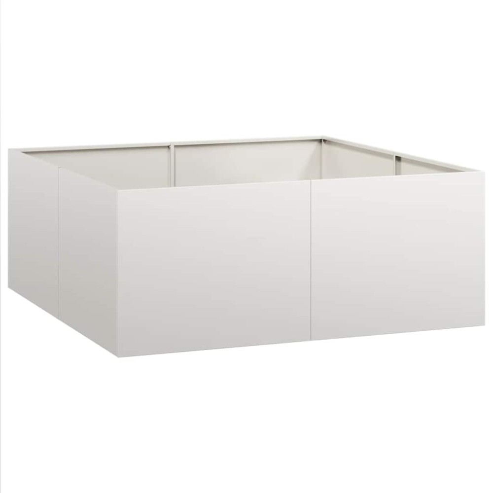vidaXL Ζαρντινιέρα 100x100x40 εκ. από Ανοξείδωτο Ατσάλι