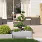 vidaXL Ζαρντινιέρα 100x100x40 εκ. από Γαλβανισμένο Ατσάλι