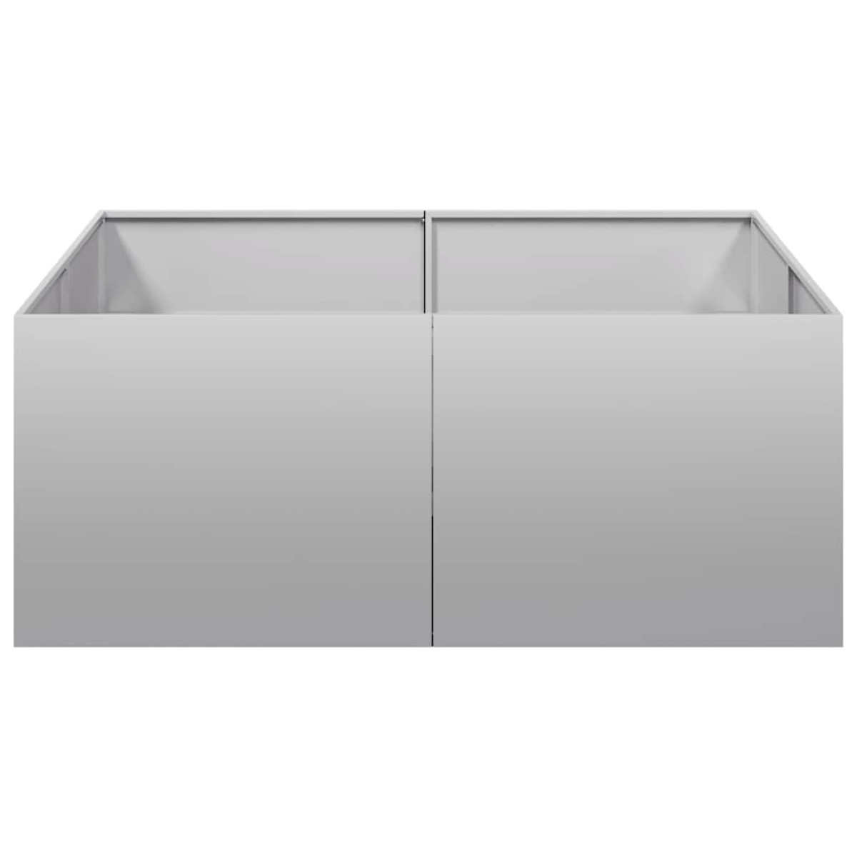 vidaXL Ζαρντινιέρα 100x100x40 εκ. από Γαλβανισμένο Ατσάλι