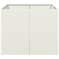 vidaXL Ζαρντινιέρα Λευκή 100x100x80 εκ. από Χάλυβα