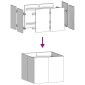 vidaXL Ζαρντινιέρα Ανθρακί 100x100x80 εκ. από Χάλυβα