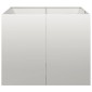 vidaXL Ζαρντινιέρα 100x100x80 εκ. από Ανοξείδωτο Ατσάλι