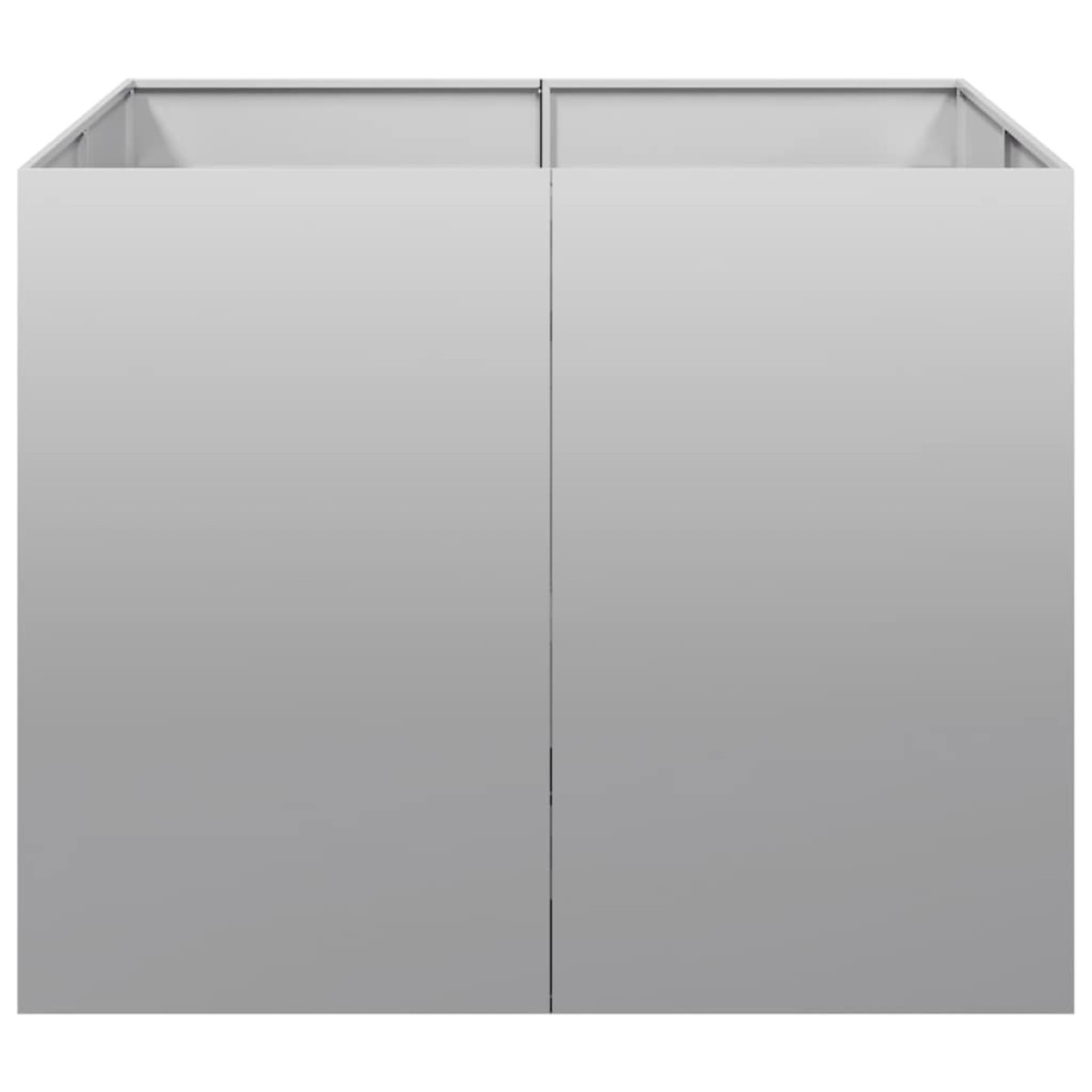 vidaXL Ζαρντινιέρα 100x100x80 εκ. από Γαλβανισμένο Ατσάλι