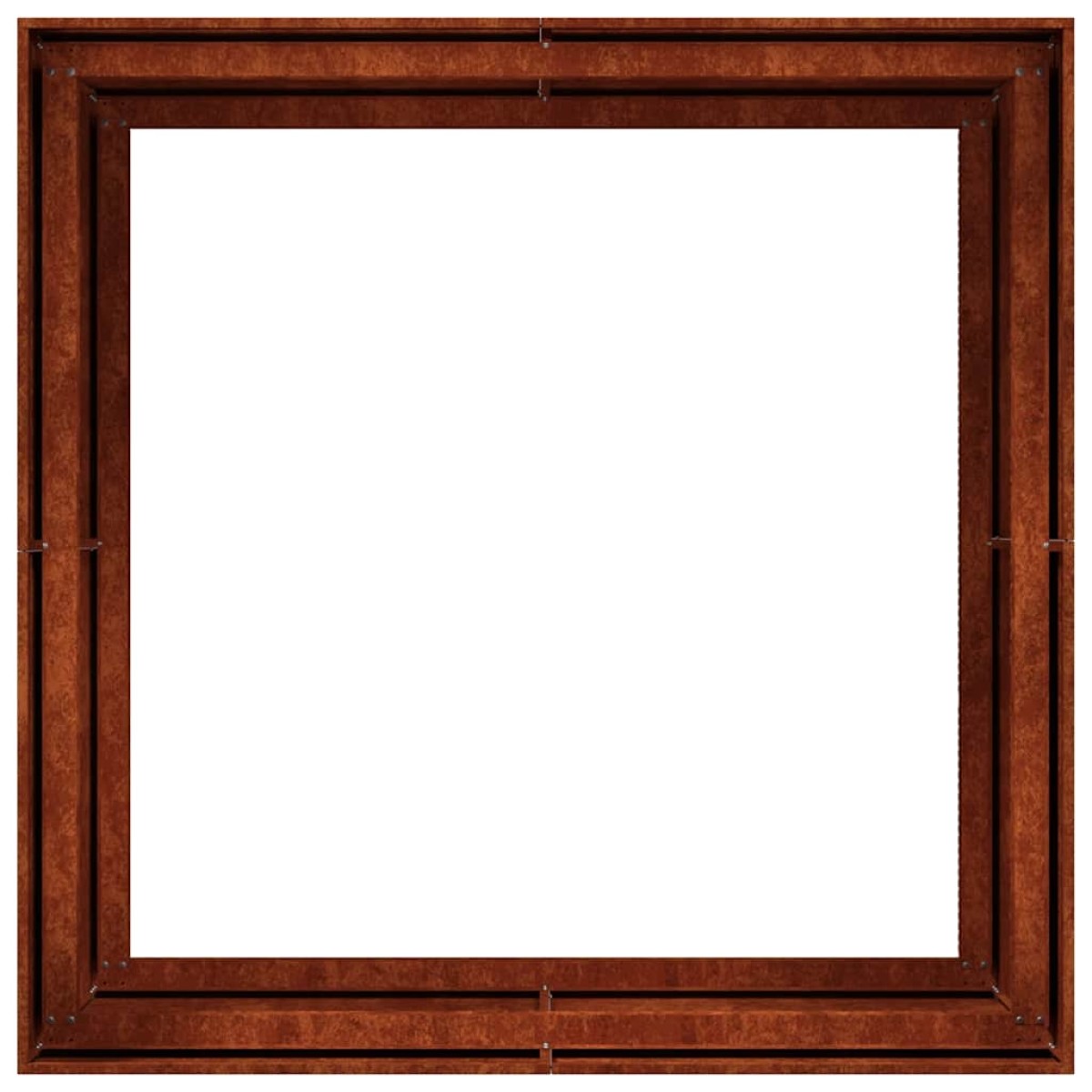 vidaXL Ζαρντινιέρα 100x100x80 εκ. Ατσάλι Σκληρυθέν στον Αέρα