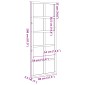 vidaXL Πόρτα αχυρώνα Κερί παλαίωσης 80 x 208 εκ. Μασίφ Ξύλο Πεύκου