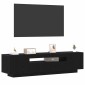 vidaXL Ντουλάπι TV 160 x 35 x 40 εκ. Μαύρο Επεξεργασμένο Ξύλο