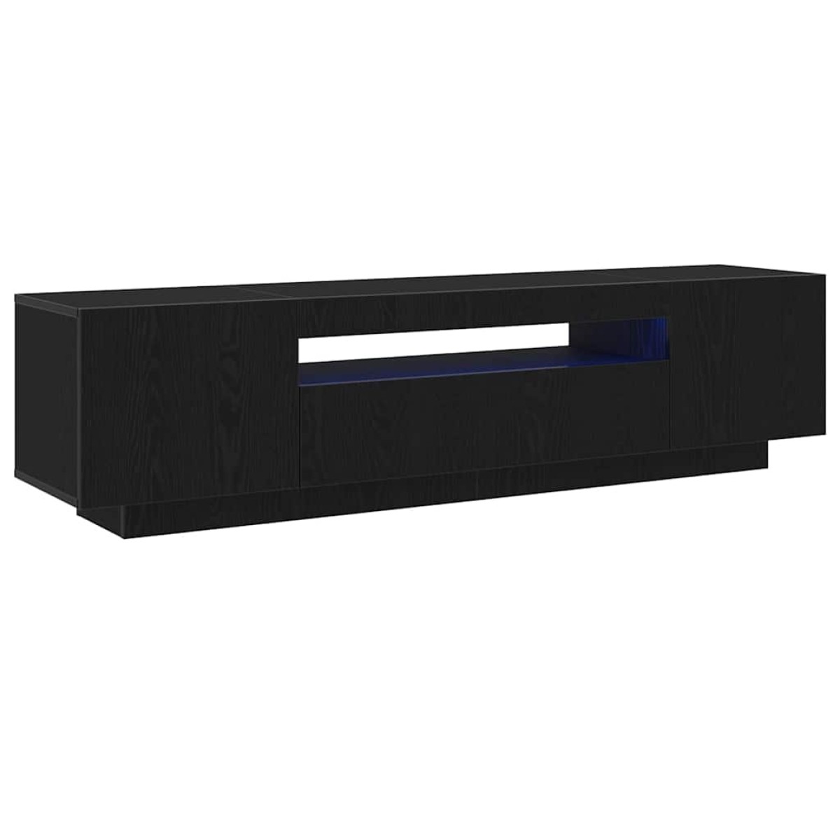 vidaXL Ντουλάπι TV 160 x 35 x 40 εκ. Μαύρο Επεξεργασμένο Ξύλο
