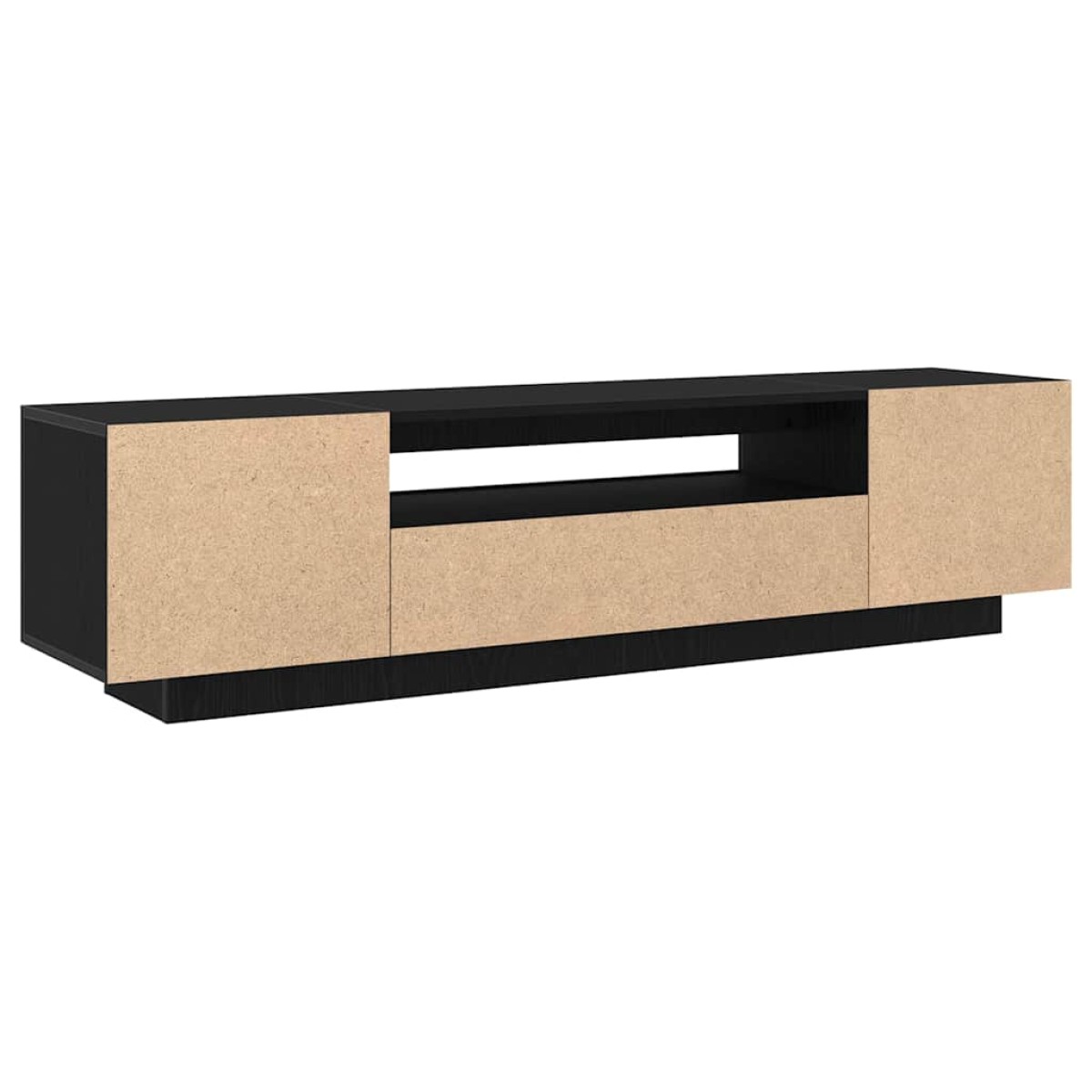 vidaXL Ντουλάπι TV 160 x 35 x 40 εκ. Μαύρο Επεξεργασμένο Ξύλο