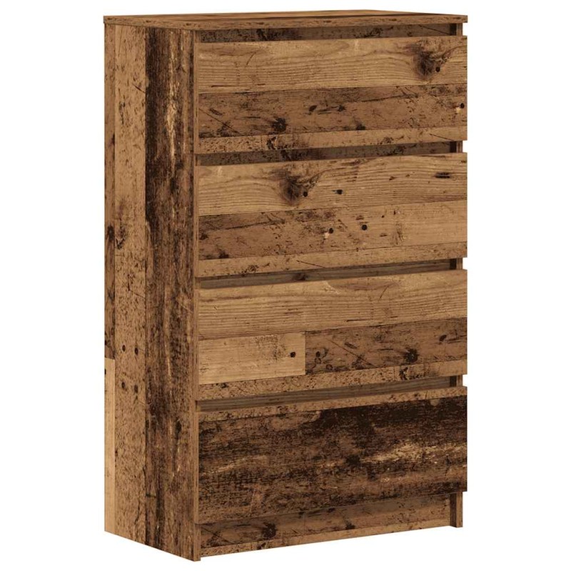 vidaXL Sideboard Παλιό ξύλο 60x35x98,5 cm Ξύλο μηχανής