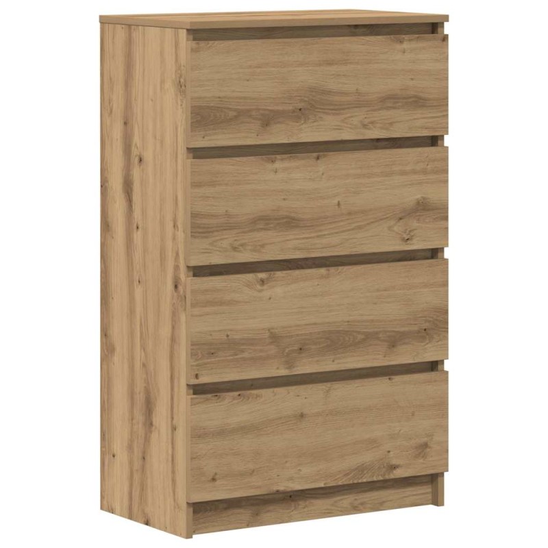 vidaXL Μπουφές Τεχνίτης Δρυς 60x35x98,5 εκ Ξύλο μηχανής