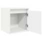 vidaXL Κομοδίνα Επιτοίχια 2 τεμ. Λευκά 38x34x40 εκ.