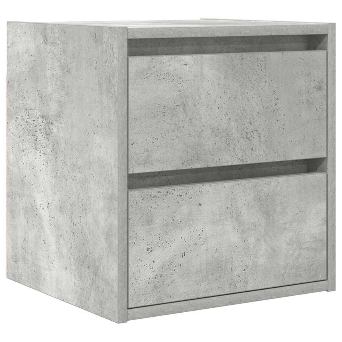 vidaXL Κομοδίνο Επιτοίχιο Γκρι Σκυροδέματος 38x34x40 εκ.