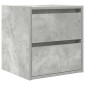 vidaXL Κομοδίνο Επιτοίχιο Γκρι Σκυροδέματος 38x34x40 εκ.