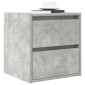 vidaXL Κομοδίνο Επιτοίχιο Γκρι Σκυροδέματος 38x34x40 εκ.