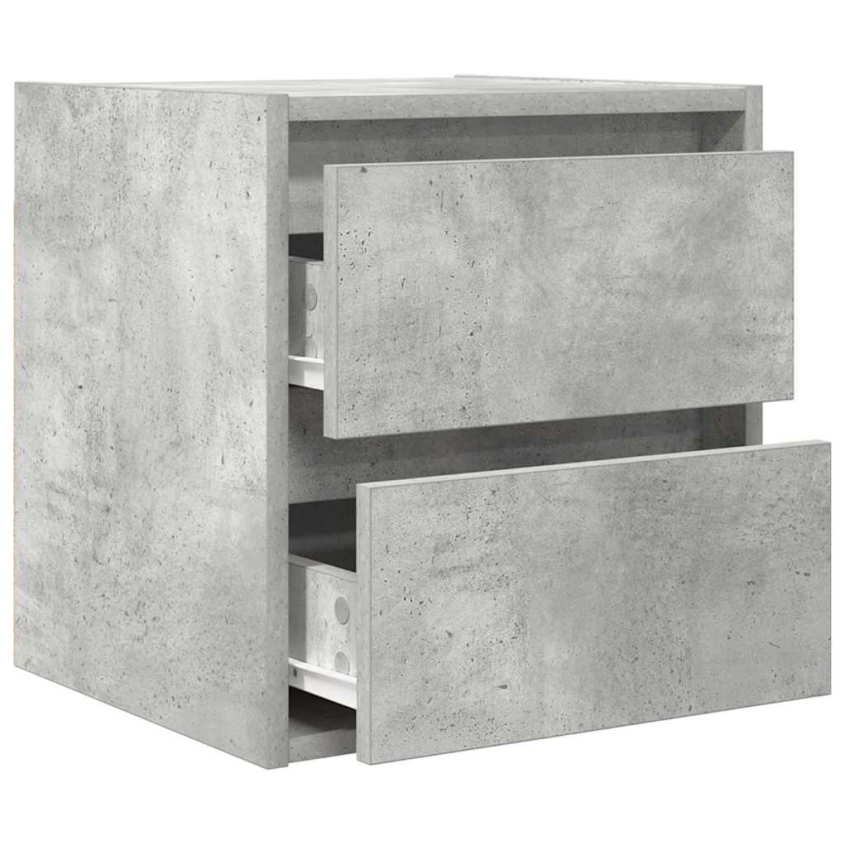 vidaXL Κομοδίνο Επιτοίχιο Γκρι Σκυροδέματος 38x34x40 εκ.