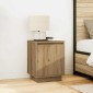vidaXL Κομοδίνο με φώτα LED Artisan Oak 38x34x50 cm
