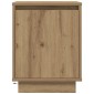 vidaXL Κομοδίνο με φώτα LED Artisan Oak 38x34x50 cm