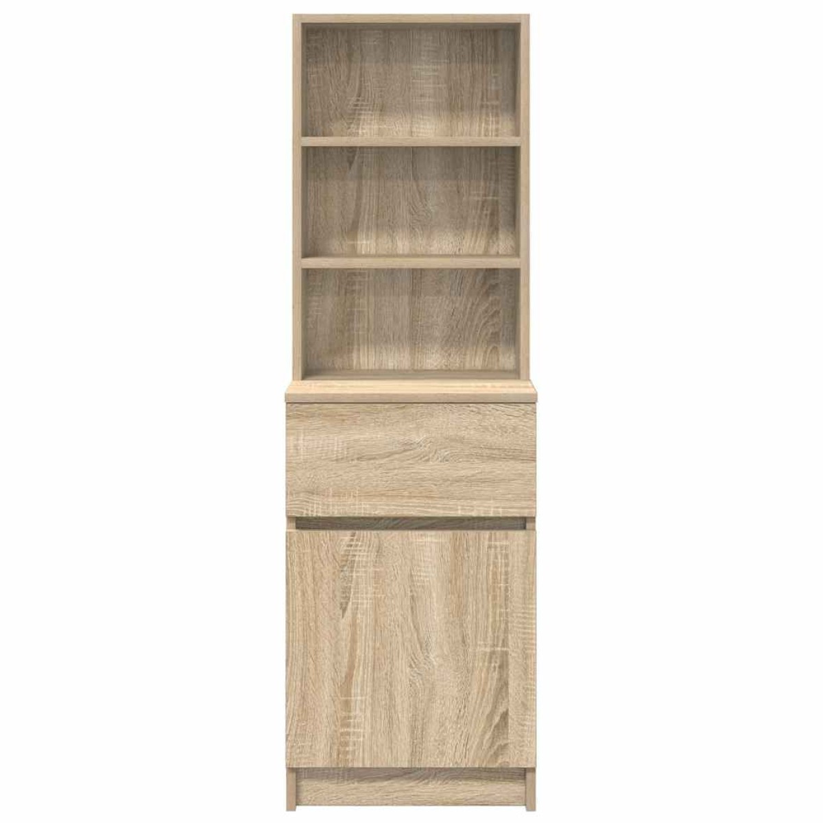 vidaXL Κομοδίνο Sonoma Δρυς 39x35x125 εκ. από Επεξεργασμένο Ξύλο
